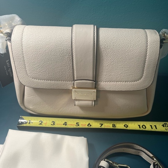 NWT Kate Spade Nouveau Pebbled Leather Flap Bag - Picture 7 of 16